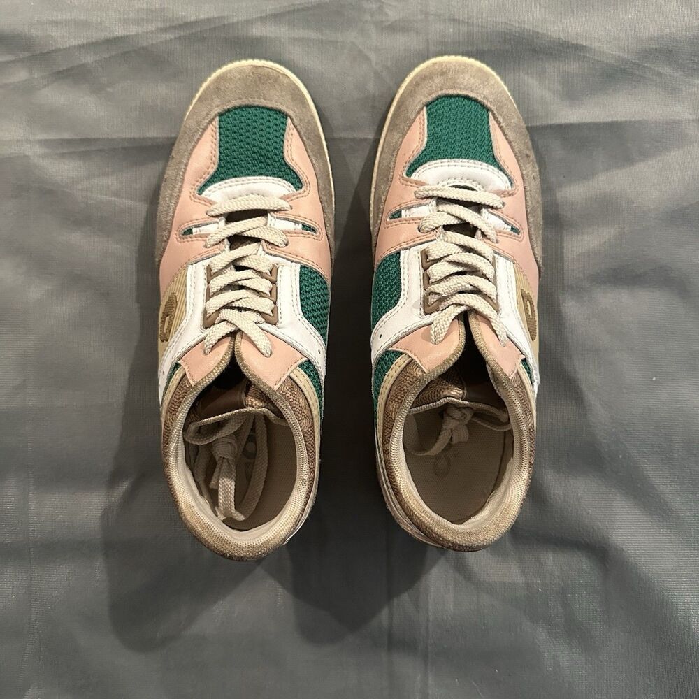 Coach City Sole Sneaker Women’s 6B Mid Top G5557 Multicolor Suede Leather Lace - Picture 8 of 15